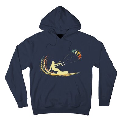 Kite Kiteboarding Kitesurfing Surf Vintage Retro Holiday Hoodie