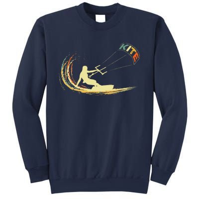 Kite Kiteboarding Kitesurfing Surf Vintage Retro Holiday Sweatshirt