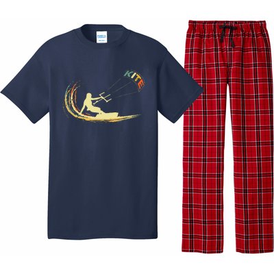 Kite Kiteboarding Kitesurfing Surf Vintage Retro Holiday Pajama Set