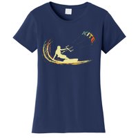 Kite Kiteboarding Kitesurfing Surf Vintage Retro Holiday Women's T-Shirt