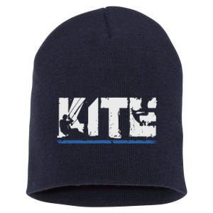 KITE Kiteboarding Kiting Kitesurfing Kitesurf Gift Short Acrylic Beanie