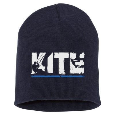 KITE Kiteboarding Kiting Kitesurfing Kitesurf Gift Short Acrylic Beanie