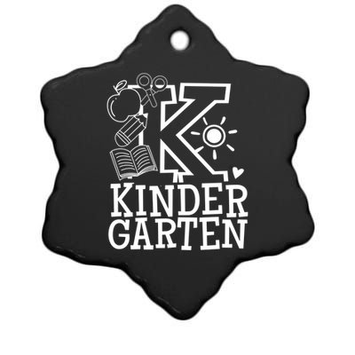 K Kinder Kindergarten Teacher Team Gift Ceramic Star Ornament