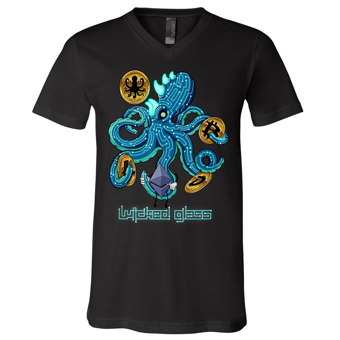 Krypto Kraken V-Neck T-Shirt