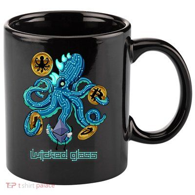 Krypto Kraken 11oz C Handle Ceramic Mug