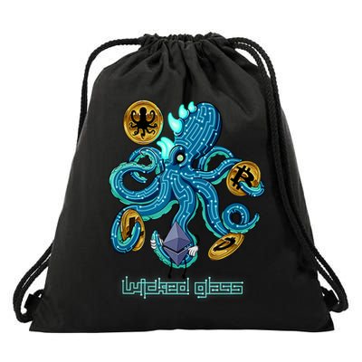 Krypto Kraken Drawstring Bag