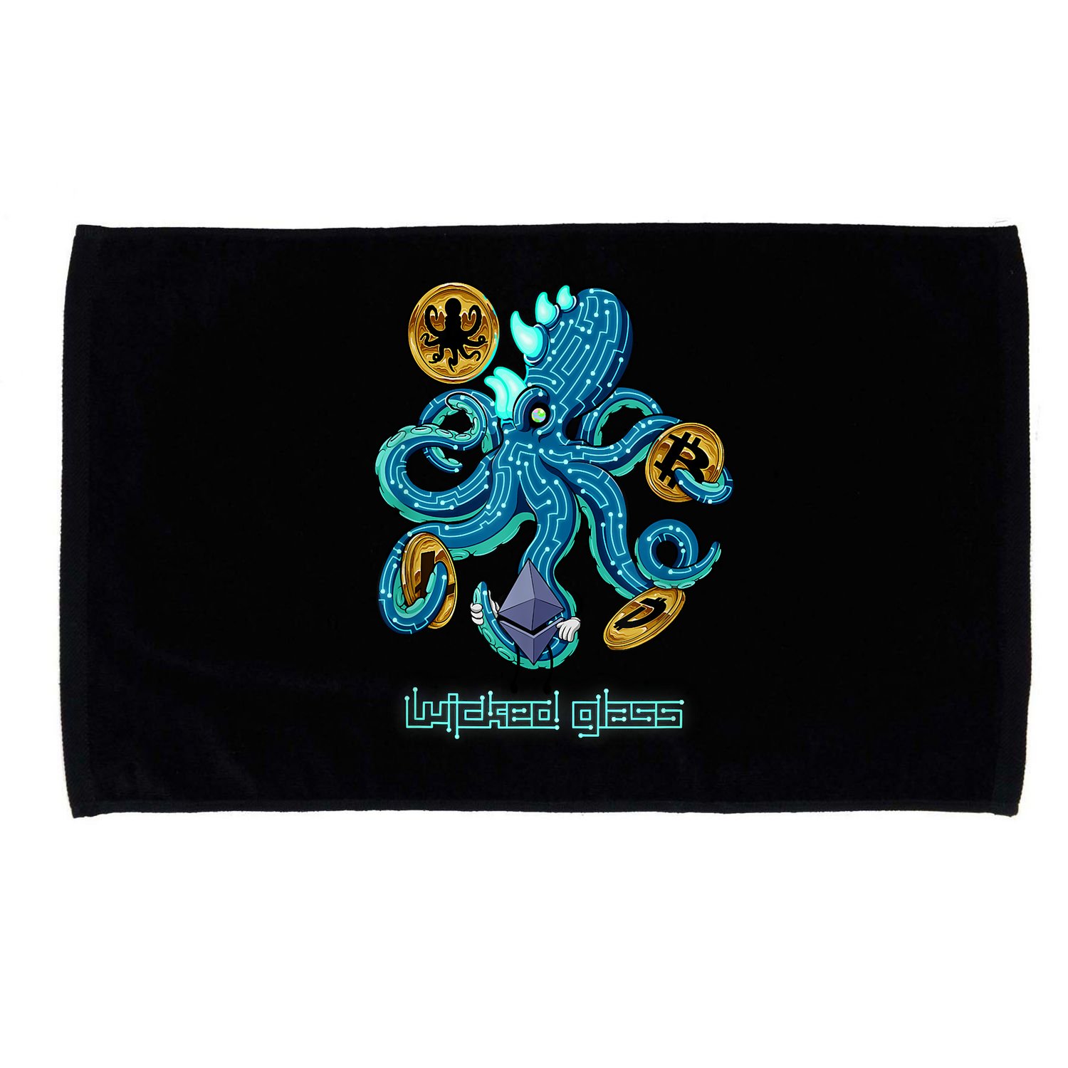Krypto Kraken Microfiber Hand Towel
