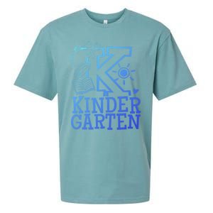 K Kinder Kindergarten Teacher Team Gift Sueded Cloud Jersey T-Shirt