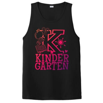 K Kinder Kindergarten Teacher Team Gift PosiCharge Competitor Tank