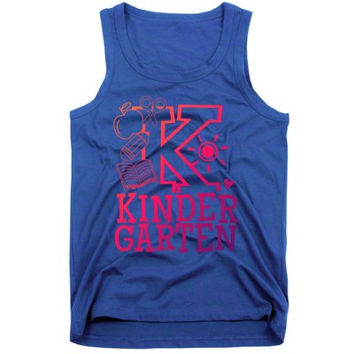 K Kinder Kindergarten Teacher Team Gift Tank Top