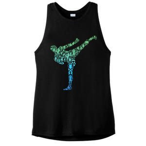 Kickboxing Kickboxer Karate Boy Ladies PosiCharge Tri-Blend Wicking Tank