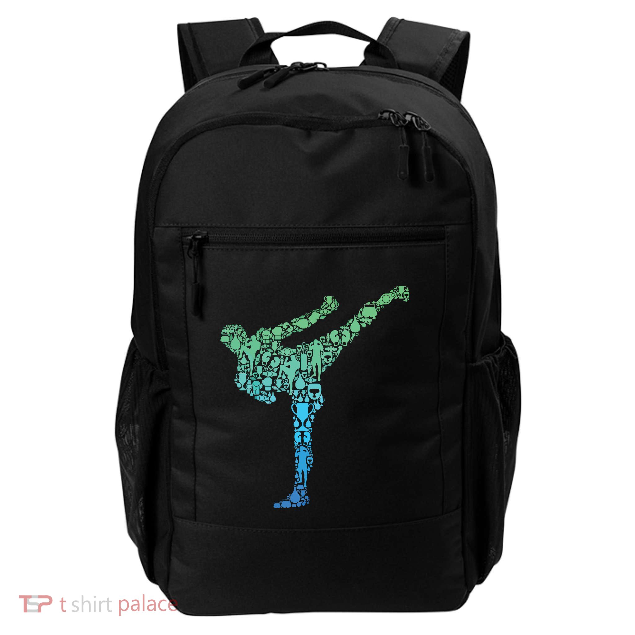 Kickboxing Kickboxer Karate Boy Daily Commute Backpack