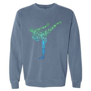 Kickboxing Kickboxer Karate Boy Garment-Dyed Sweatshirt