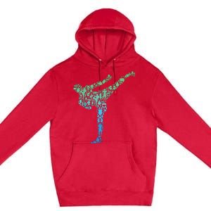 Kickboxing Kickboxer Karate Boy Premium Pullover Hoodie