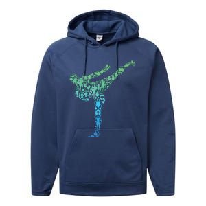 Kickboxing Kickboxer Karate Boy Performance Fleece Hoodie