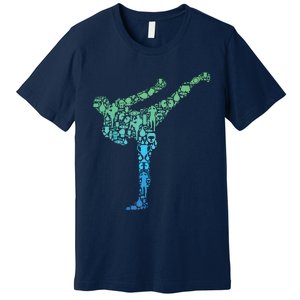 Kickboxing Kickboxer Karate Boy Premium T-Shirt