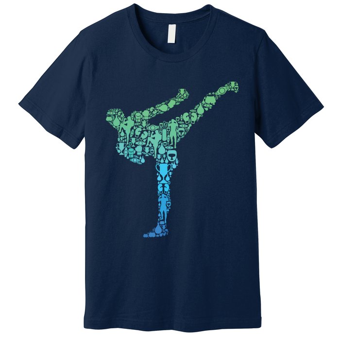 Kickboxing Kickboxer Karate Boy Premium T-Shirt