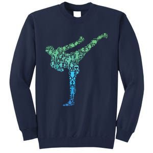 Kickboxing Kickboxer Karate Boy Tall Sweatshirt