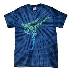 Kickboxing Kickboxer Karate Boy Tie-Dye T-Shirt