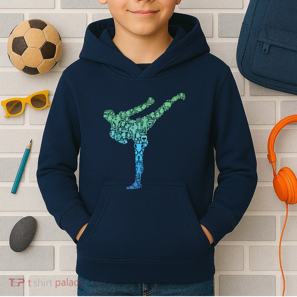 Kickboxing Kickboxer Karate Boy Kids Hoodie