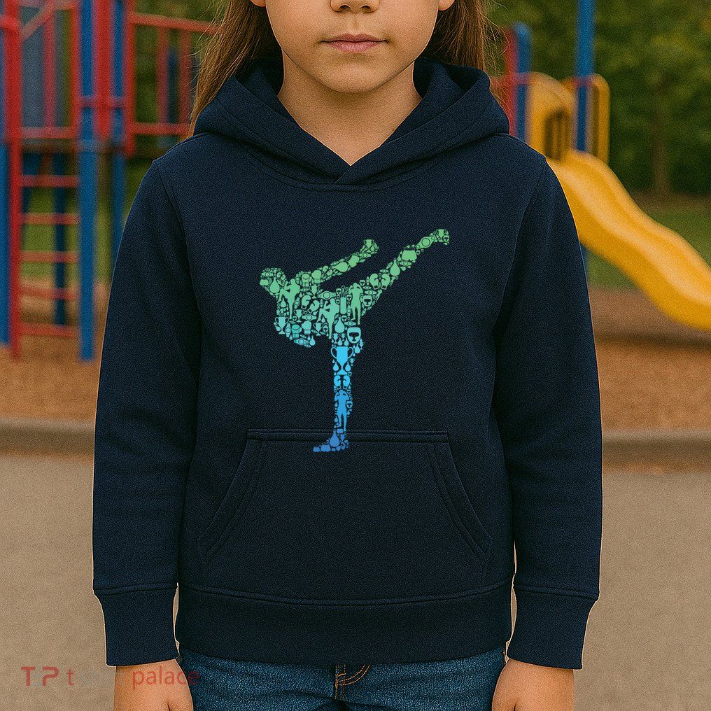 Kickboxing Kickboxer Karate Boy Kids Hoodie
