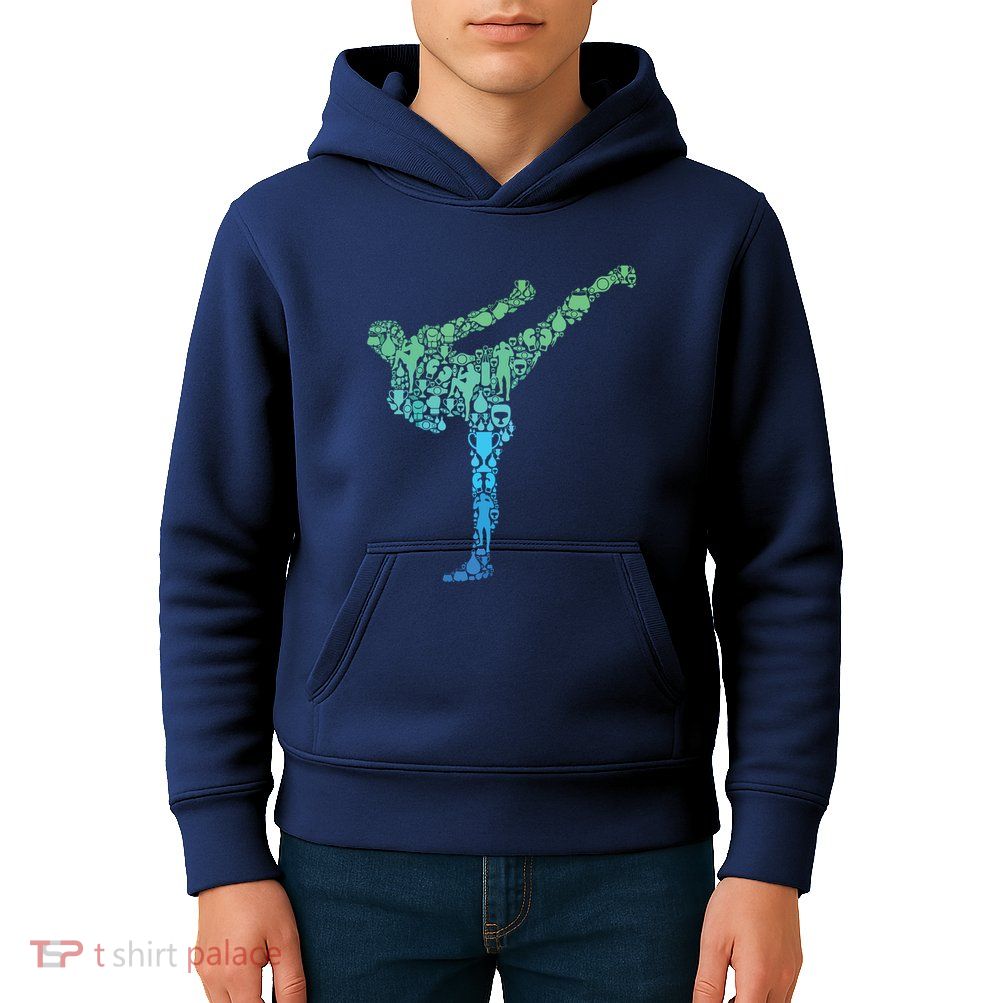 Kickboxing Kickboxer Karate Boy Kids Hoodie
