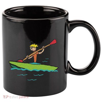 Kayaking Kayak 11oz C Handle Ceramic Mug