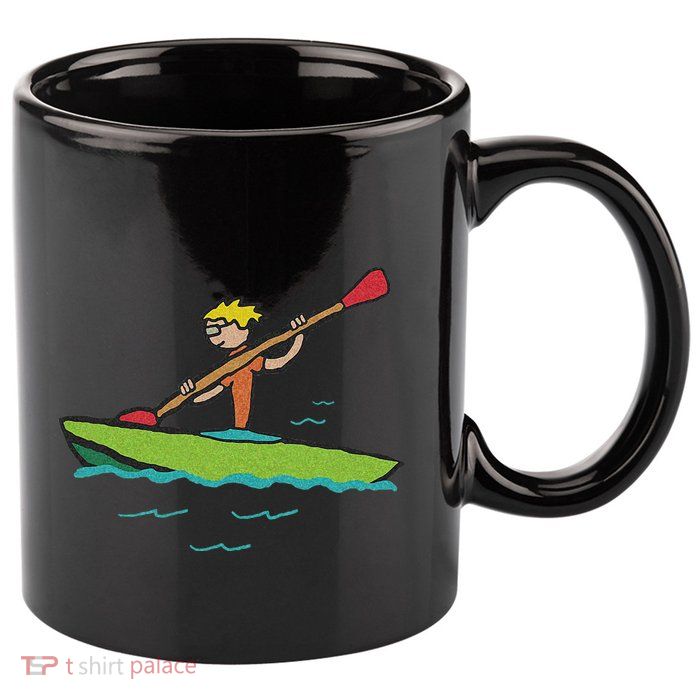 Kayaking Kayak 11oz C Handle Ceramic Mug