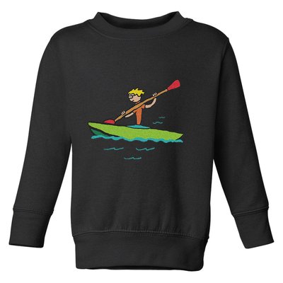 Kayaking Kayak Toddler Sweatshirt