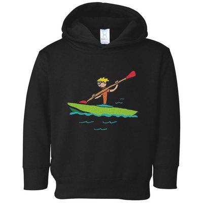 Kayaking Kayak Toddler Hoodie