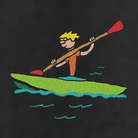 Kayaking Kayak Golf Towel