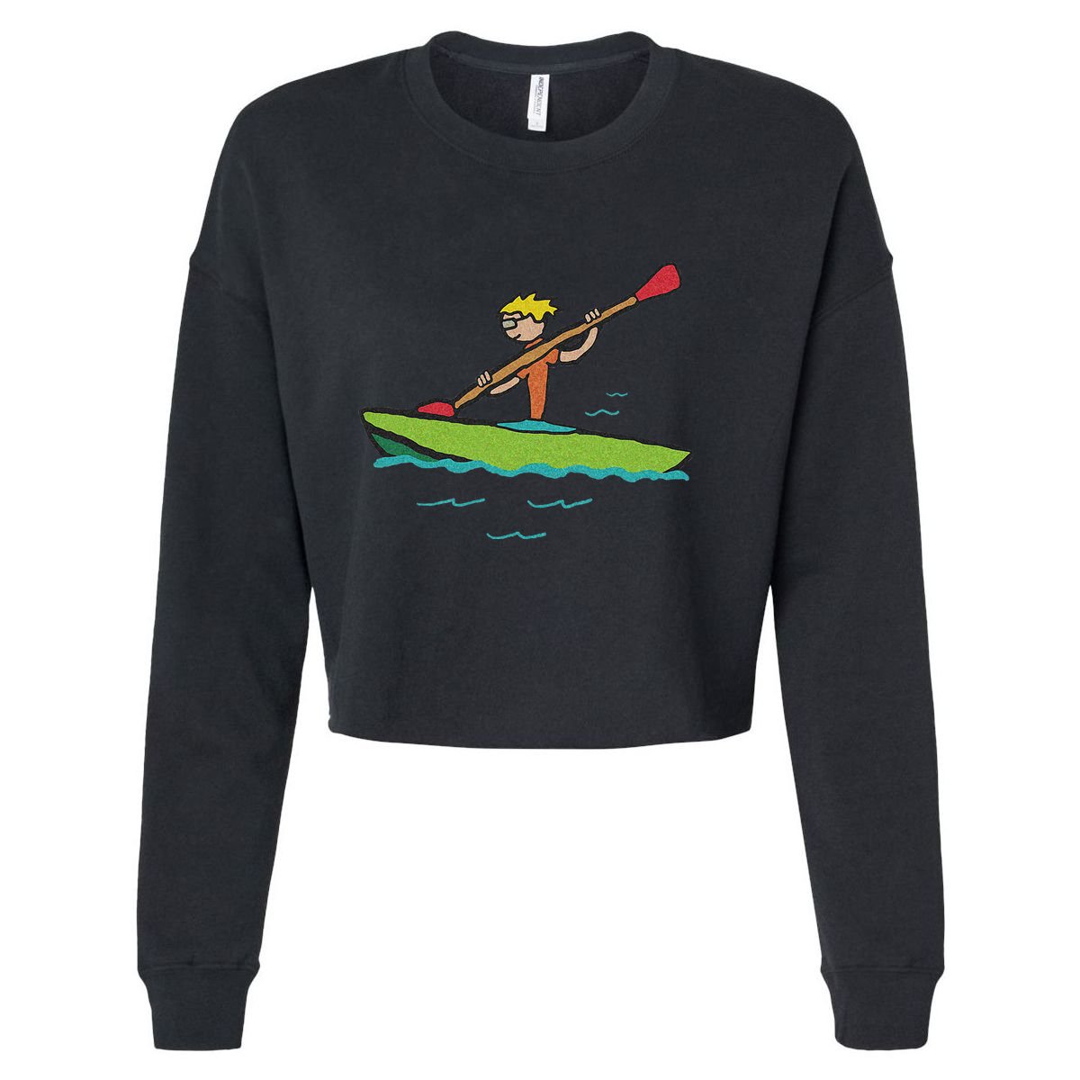 Kayaking Kayak Cropped Pullover Crew