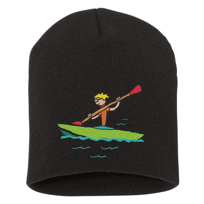 Kayaking Kayak Short Acrylic Beanie