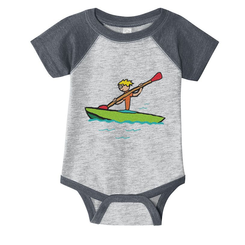 Kayaking Kayak Infant Baby Jersey Bodysuit