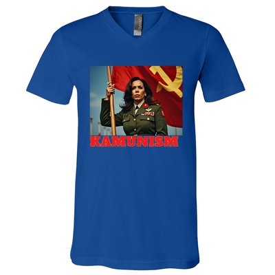 Kammunism Kamunism Komrade Comrade Kamala Forward 2024 V-Neck T-Shirt