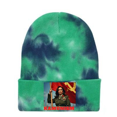 Kammunism Kamunism Komrade Comrade Kamala Forward 2024 Tie Dye 12in Knit Beanie