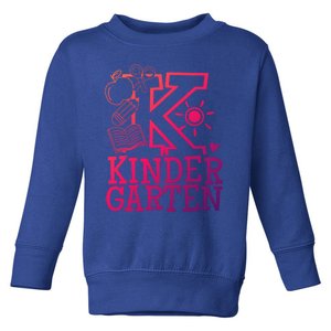 K Kinder Kindergarten Teacher Team Cute Gift Toddler Sweatshirt