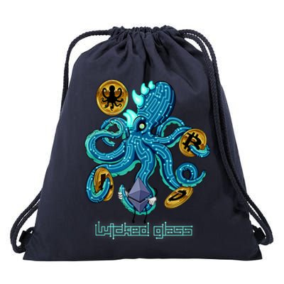 Krypto Kraken Drawstring Bag