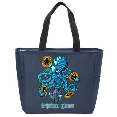 Krypto Kraken Zip Tote Bag