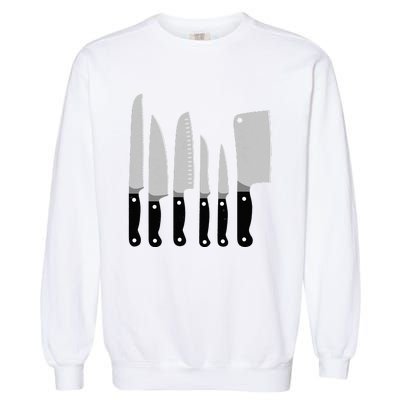 Knife Kit Kitchen Tools Gadget Tee Garment-Dyed Sweatshirt