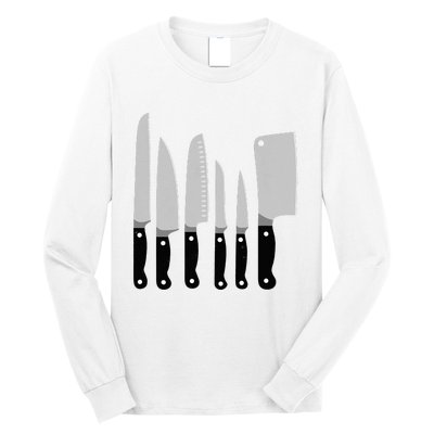 Knife Kit Kitchen Tools Gadget Tee Long Sleeve Shirt