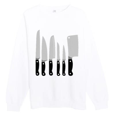 Knife Kit Kitchen Tools Gadget Tee Premium Crewneck Sweatshirt