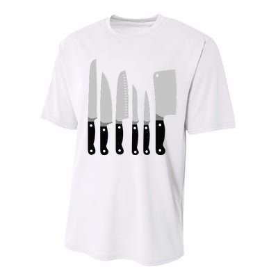 Knife Kit Kitchen Tools Gadget Tee Performance Sprint T-Shirt