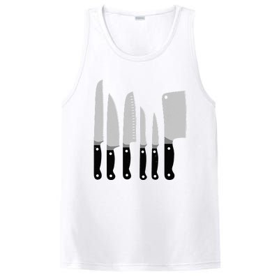 Knife Kit Kitchen Tools Gadget Tee PosiCharge Competitor Tank