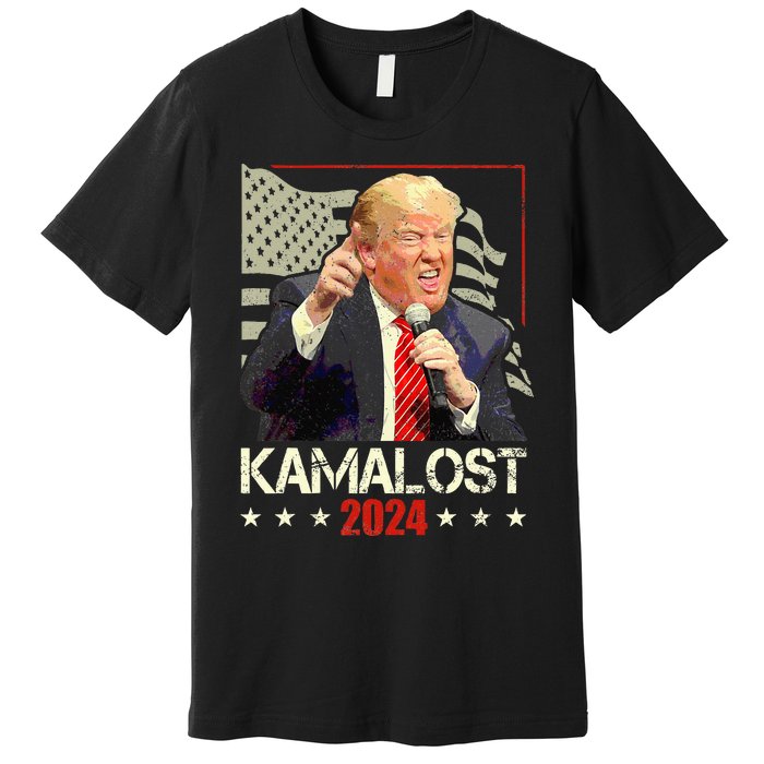 Kamalost Kamala Lost 2024 Trump Victory 47th President Premium T-Shirt