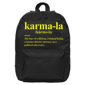 Kamala Karma La Definition Fate Of A Lifelong Criminal 16 in Basic Backpack