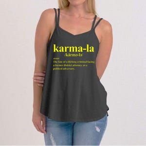 Kamala Karma La Definition Fate Of A Lifelong Criminal Women's Strappy Tank