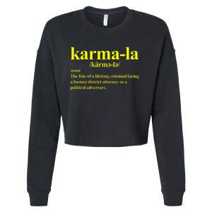 Kamala Karma La Definition Fate Of A Lifelong Criminal Cropped Pullover Crew