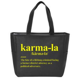 Kamala Karma La Definition Fate Of A Lifelong Criminal Zip Tote Bag