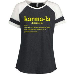 Kamala Karma La Definition Fate Of A Lifelong Criminal Enza Ladies Jersey Colorblock Tee